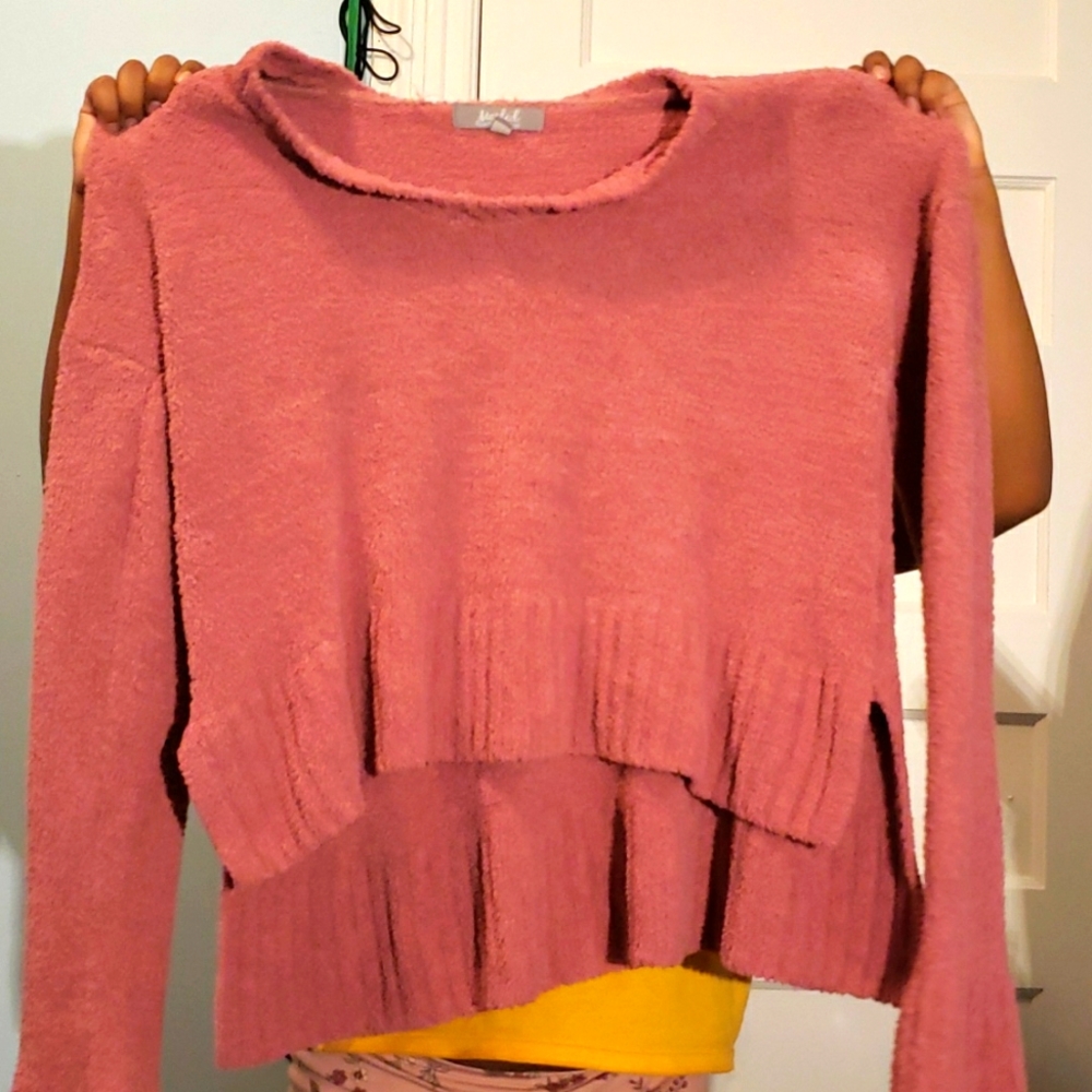 Pink fuzzy shirt size M